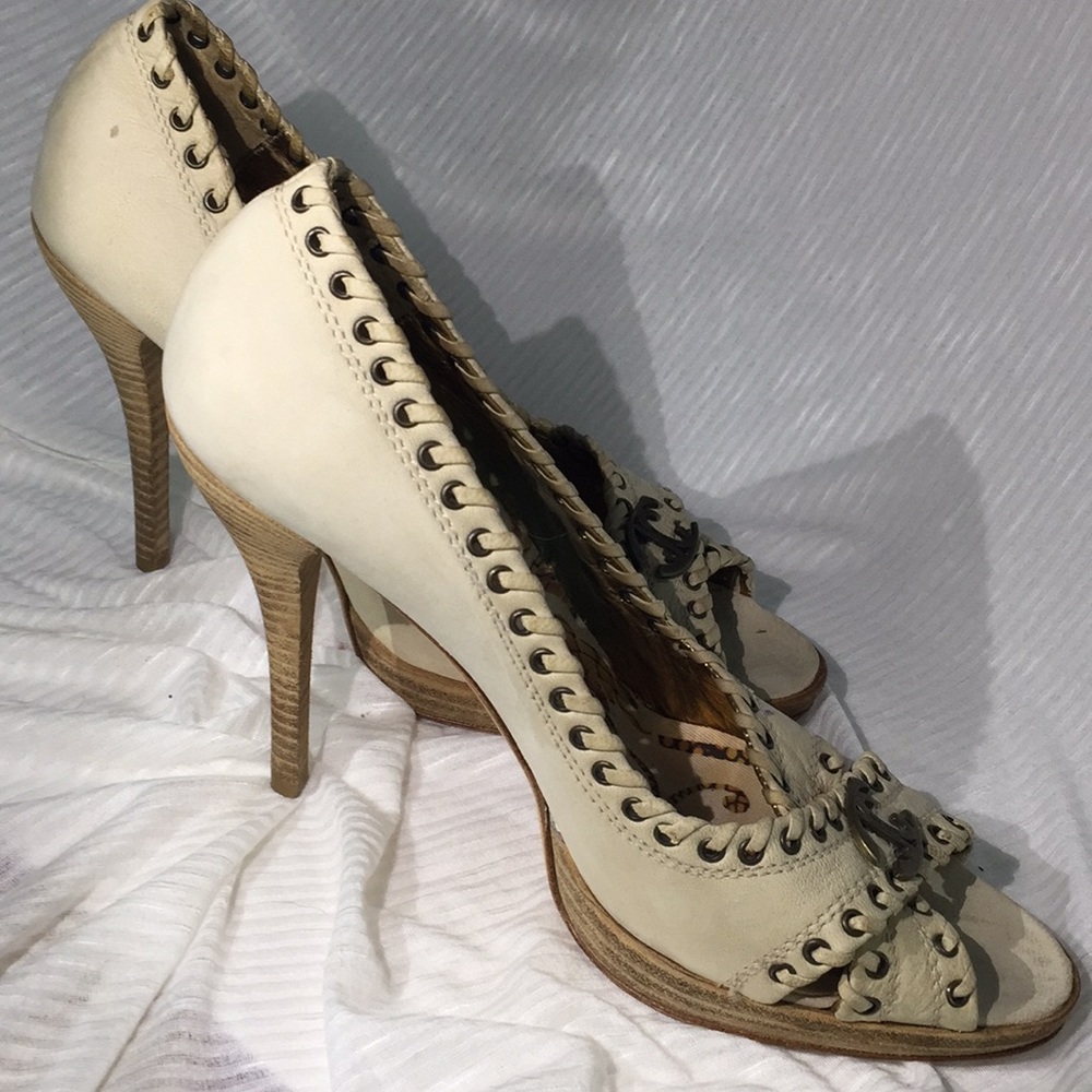 Just Cavalli leather heels excellent condition